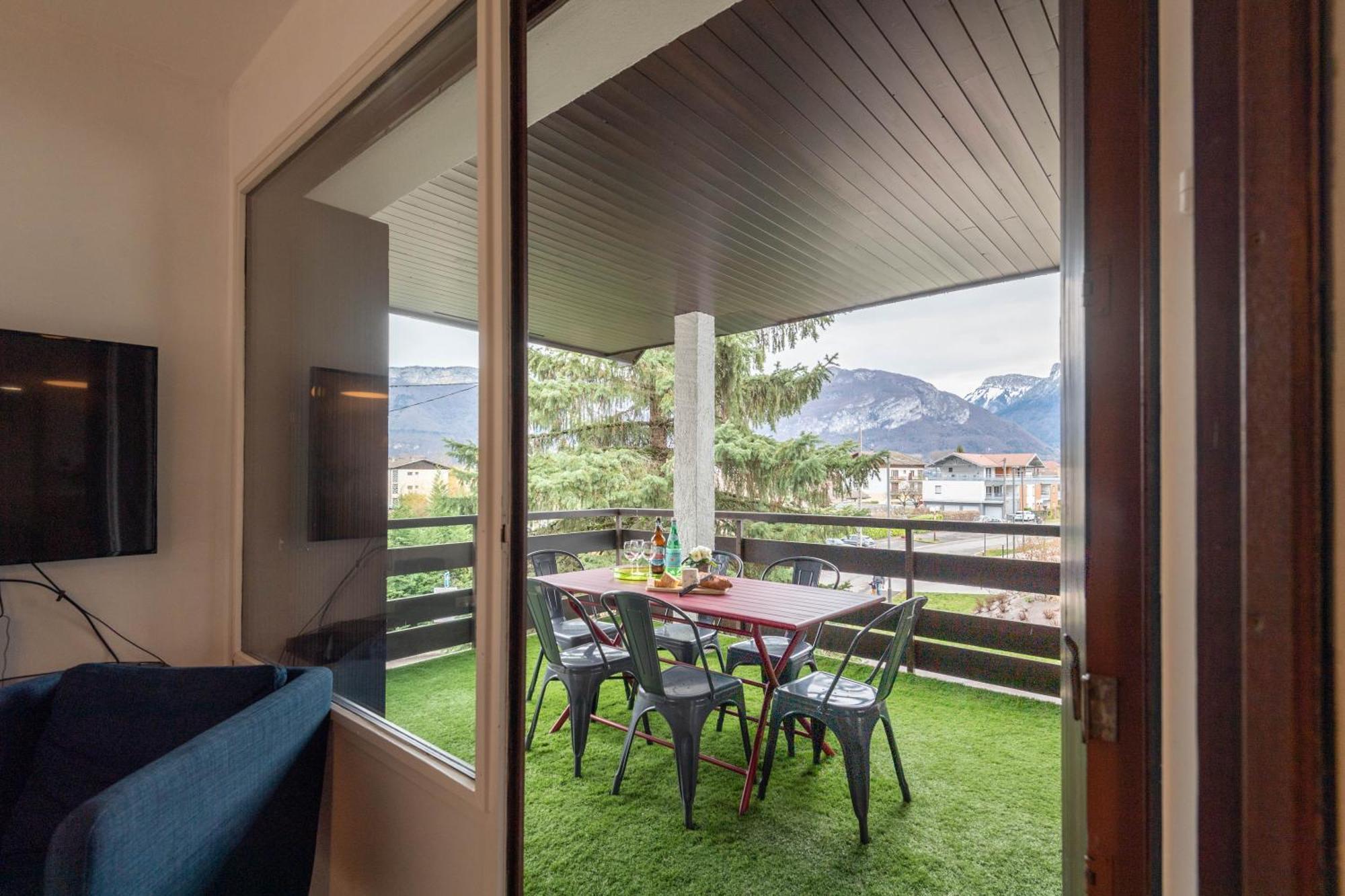 Bel Apt Terrasse A 2 Pas Du Lac Sévrier Eksteriør billede