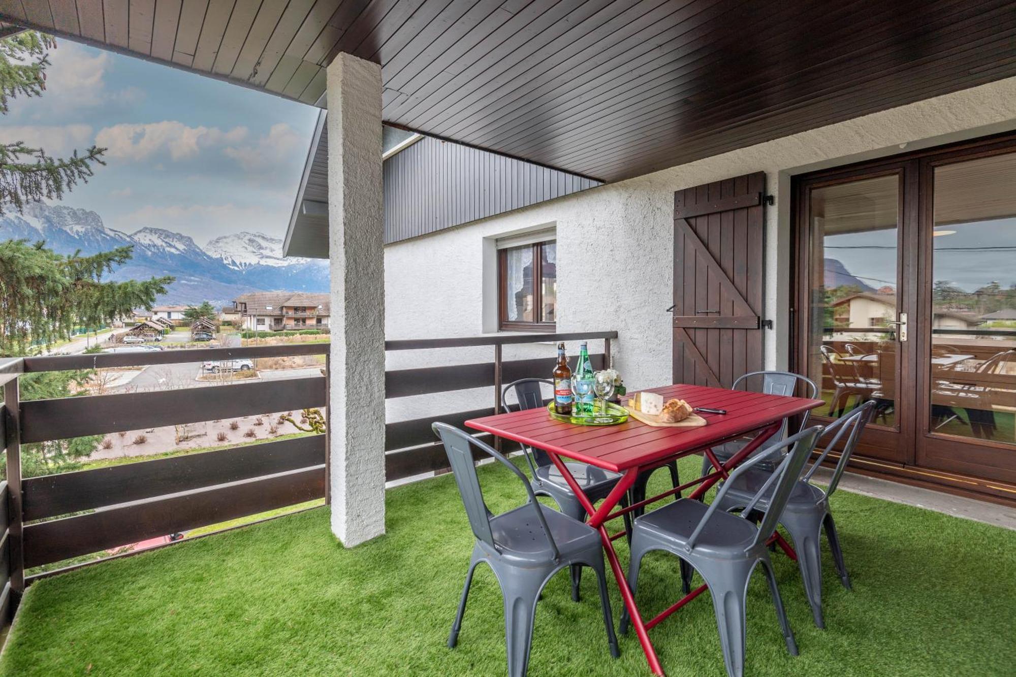 Bel Apt Terrasse A 2 Pas Du Lac Sévrier Eksteriør billede