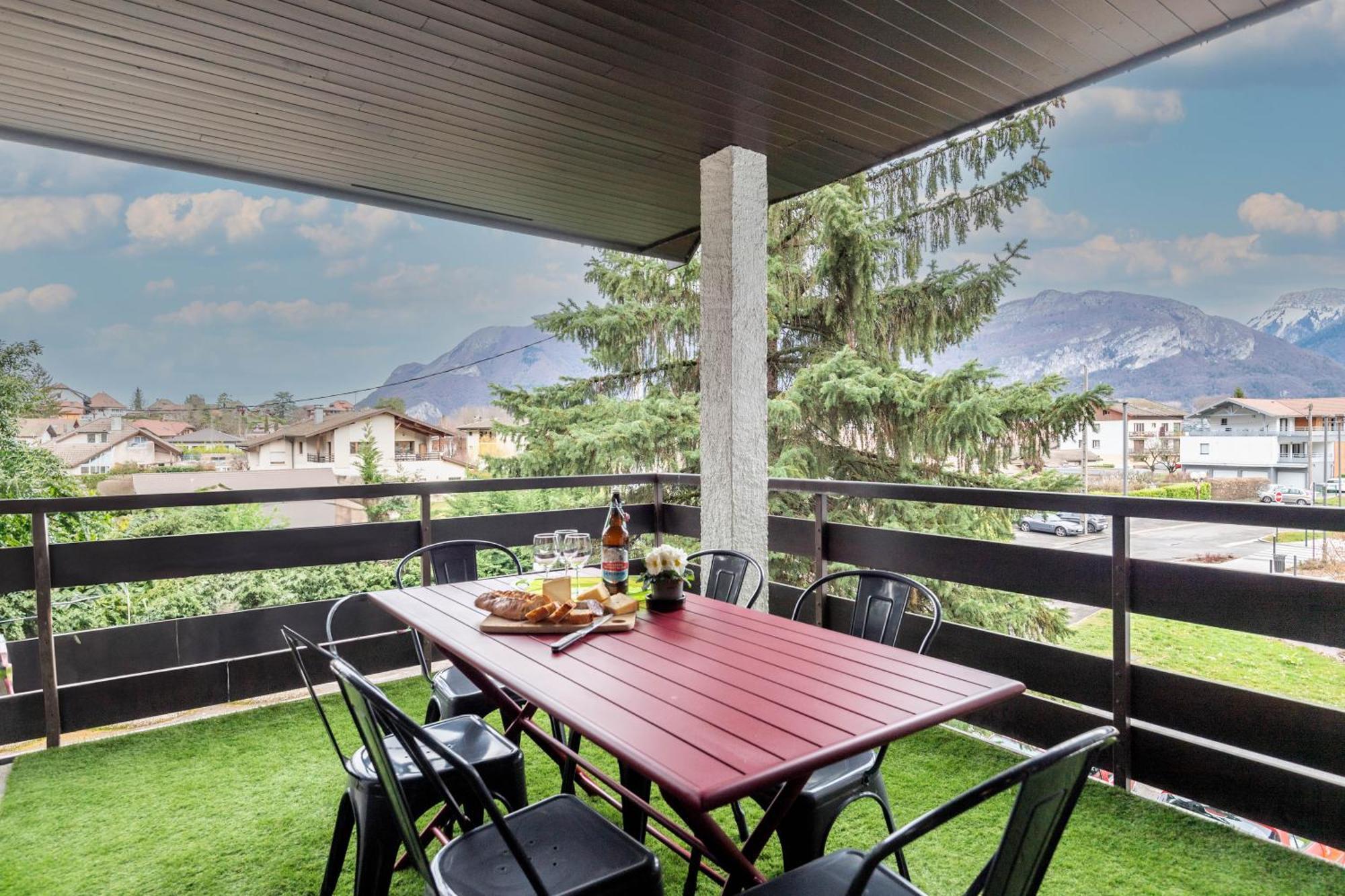 Bel Apt Terrasse A 2 Pas Du Lac Sévrier Eksteriør billede